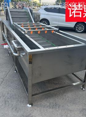 气泡清洗机 大洗菜机机全自动 链条鱼清洗全自动 型鱿清HNY洗机