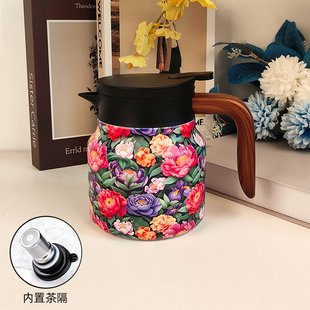 316保温壶800毫升咖啡壶保温焖茶壶家用白茶闷泡茶水分离开水保温