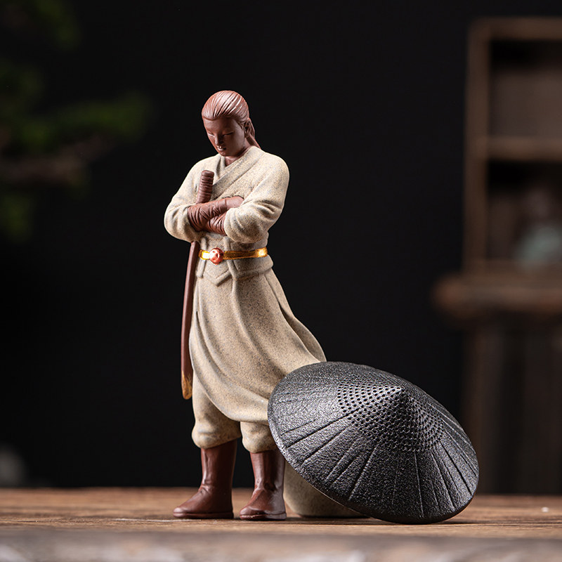 创意两用过滤江湖侠客紫砂茶宠摆件个性茶具精品茶台茶玩茶道配件