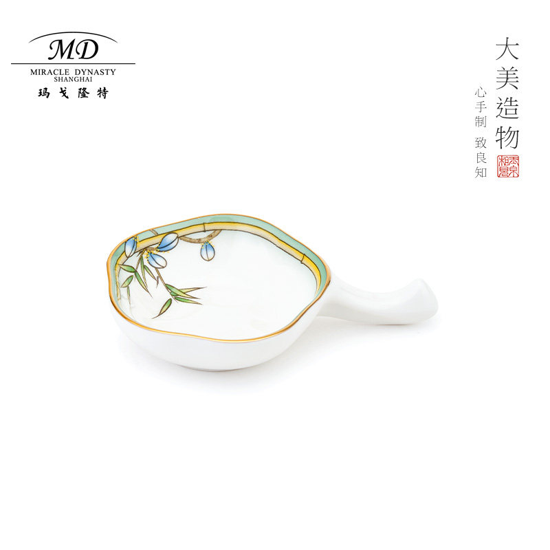 玛戈隆特西湖盛宴骨瓷餐具醋酱油蘸料碟中式创意味碟调料碟子