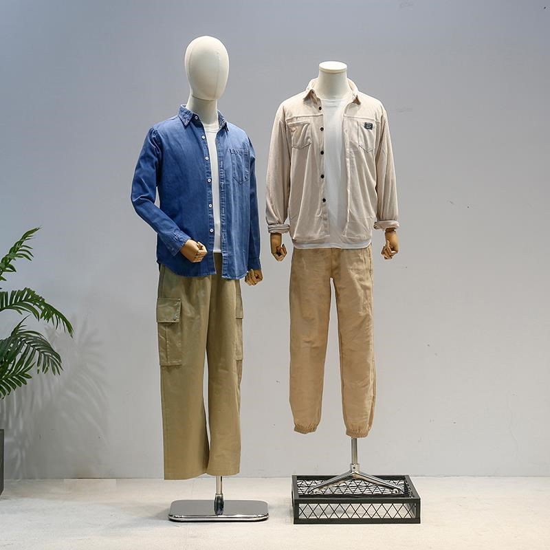 模特道具男半身人台潮牌男装模特架西装礼服展示架服装店全身假人