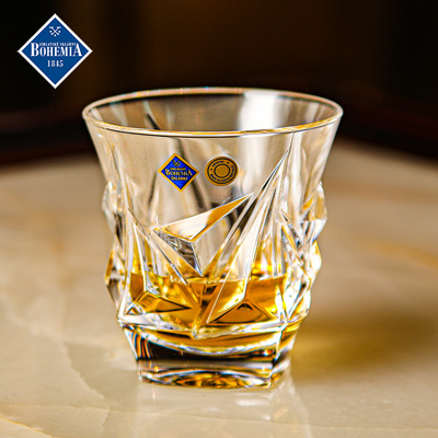 BOHEMIA捷克进口水晶玻璃威士忌烈酒杯欧式洋酒杯创意喝啤酒杯子