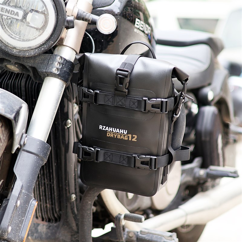 摩托车前护杠包防水挂包机车摩旅骑行侧边包尾包车架包工具包通用