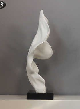 雕塑摆件抽象艺术摆设现代软装饰品玻璃钢家居样板房客厅创意定制
