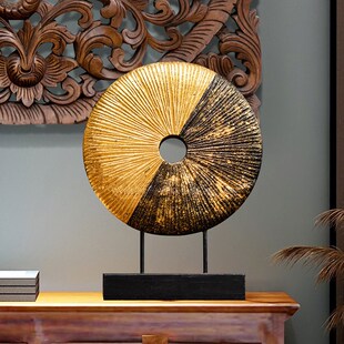 异丽泰式风情家居桌面摆件客厅玄关电视柜木雕装饰品东南亚摆设