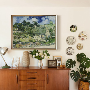 上品印画 梵高星夜 欧式沙发背景墙客厅挂画装饰画墙壁画墙画墙面