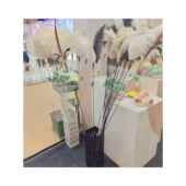 日系宠物用品猫玩具超长杆山鸡毛 鸵鸟毛逗猫棒互动铃铛逗猫玩具