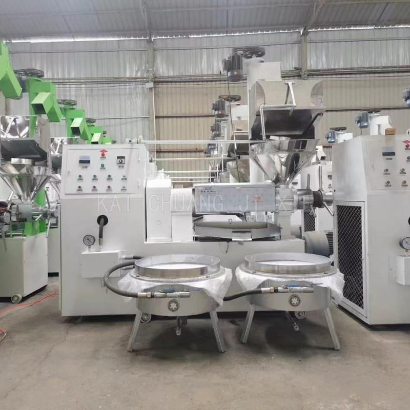 新型冷热两用榨油机全套全自动榨油设备油坊用中大型商用炸油机