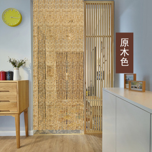 饰门帘入户门挡苍蝇饭店门市挂帘 加密竹帘防蚊蝇珠帘玄关隔断帘装