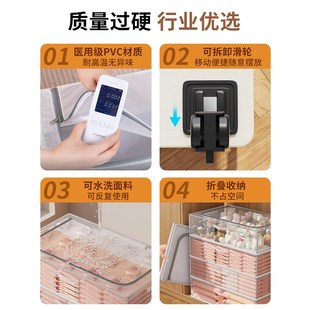 衣服被子透明整理箱床下收纳盒神器 床底收纳箱家用扁平带轮抽屉式