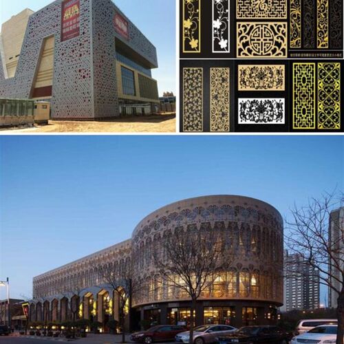 深灰色幕墙铝板加工定制造型氟碳漆铝单板外墙弧形干挂铝单板厂家