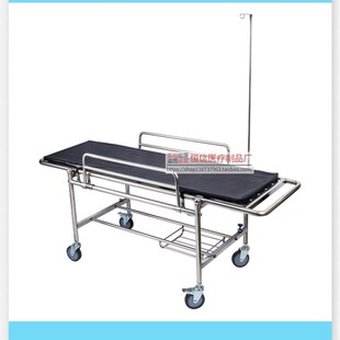 加厚不锈钢医用担架车抢救床救护担架床四小轮平车病人转运急救车