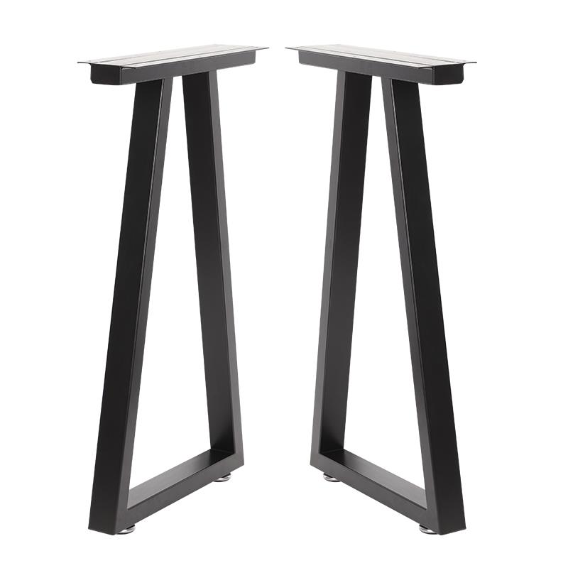 电脑桌子腿支撑架金属铁艺吧台办公桌书桌架大板腿脚桌脚支架