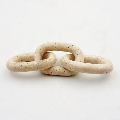 Wabi-Sabi风格Off-White Hole天然大理石炼客厅，书房，入口柜，