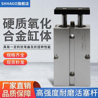 TN16X100S气缸16X10X20X25X30X40X50X60X75X125X80双轴杆TDA气动