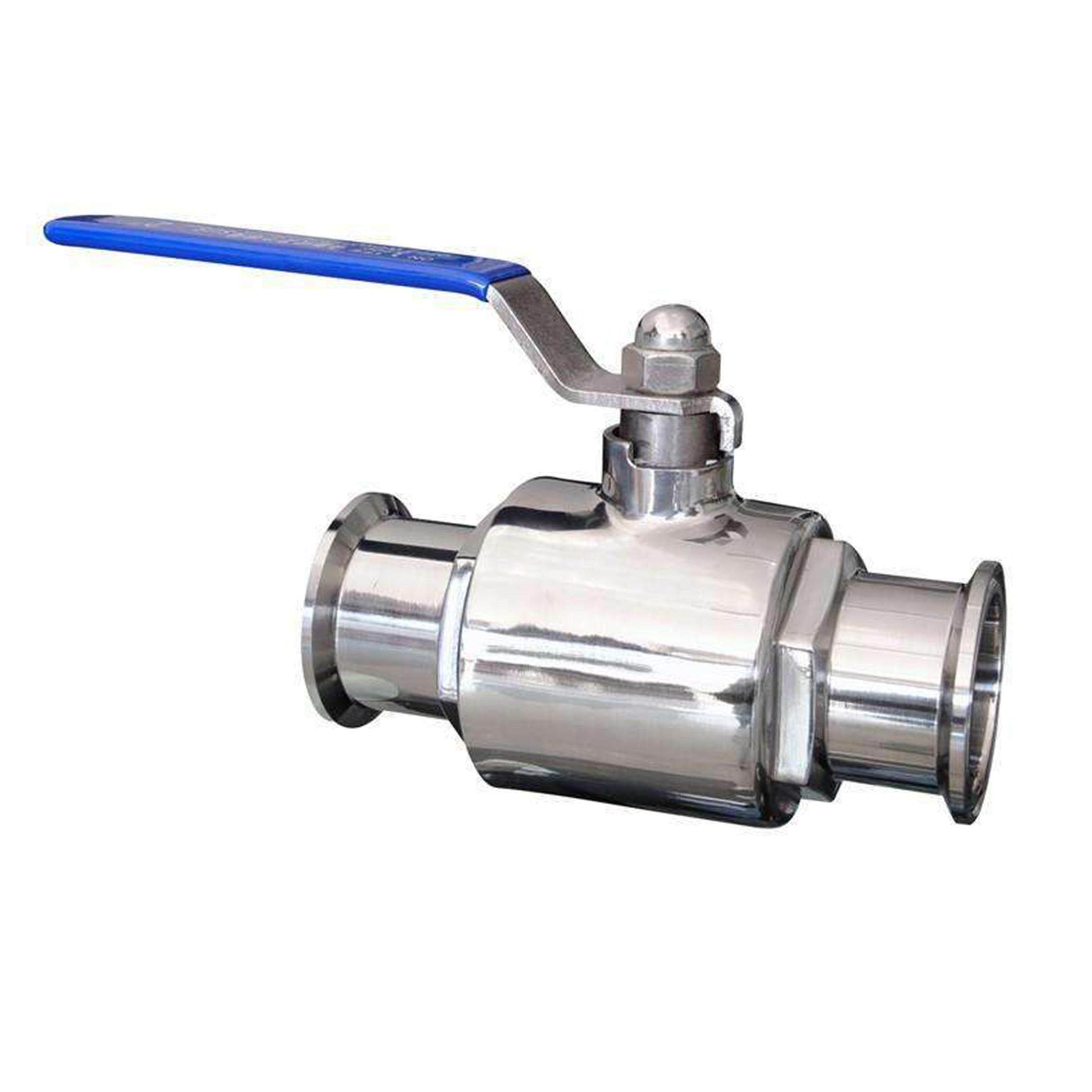 304不锈钢卫生级快装球阀卡套快速连接法兰浮动快卡直通球阀螺纹T