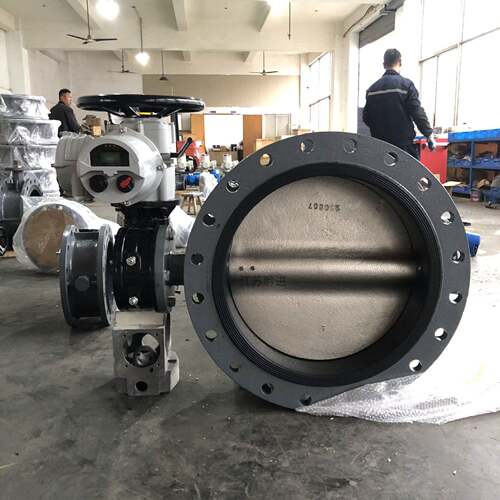 D941X-25CDN1400钢制电动蝶阀AC80V手电两用一体式蝶阀PLC控制