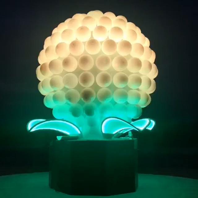 直销户外网红LED七彩变色梦幻景观灯文旅发光球互动果实东方明珠