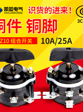 电动车9只脚 HZ10-25P/3 转换/组合开关 10P/3三轮车倒顺倒档开关