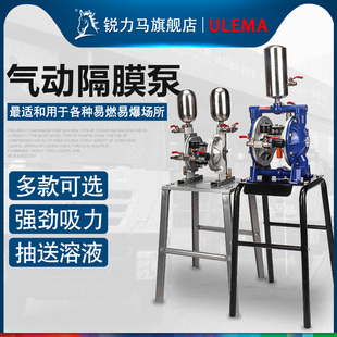 ULEMA气动隔膜泵A10A20B15油漆喷漆泵抽油泵涂料液体增压输送泵