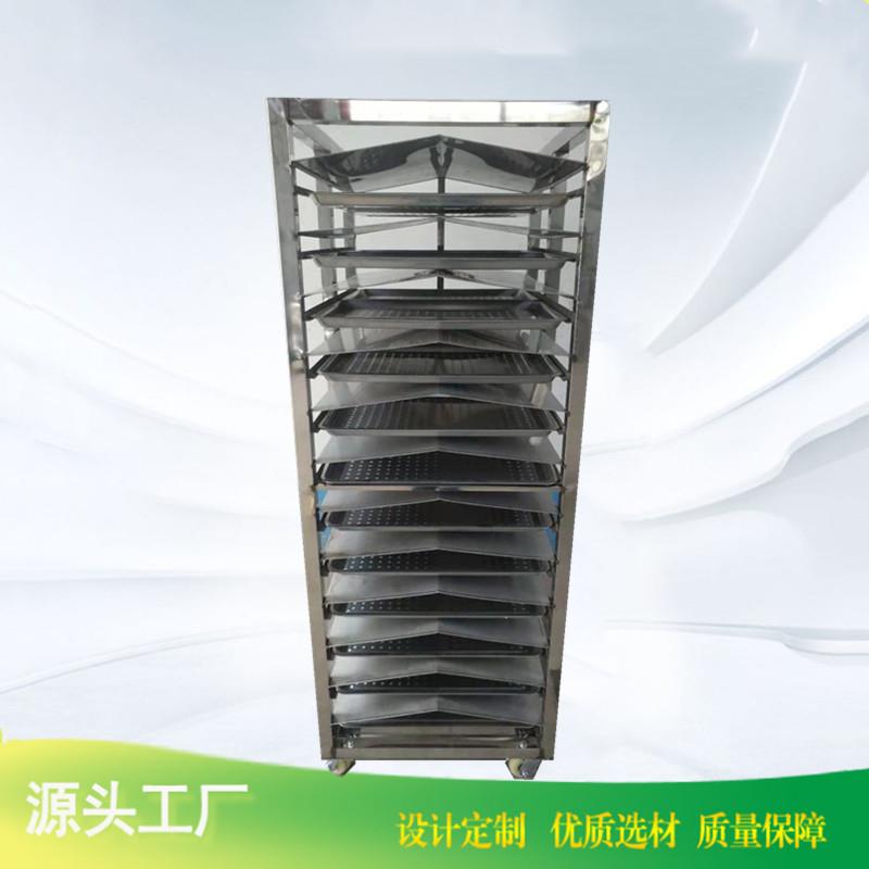 厂家直供蒸馒头包子食品厂周转车不锈钢防滴水层架车