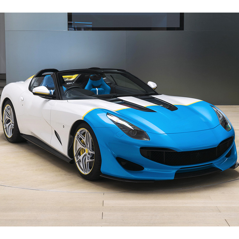 汽车贴纸个性图案喷绘打印车身贴全车贴膜亮光电光金属改色膜