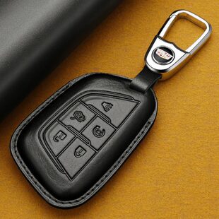 4款4钥匙套20246TCT 凯迪拉克包5CT适用女士手工壳CT高档 X扣真皮