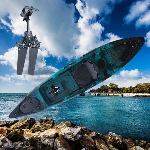 卡亚克 企鹅脚蹼脚踏 动力皮划艇 独木舟 脚踩钓鱼艇 滚塑 浮筒帆,户外/登山/野营/旅行用品,钓鱼船,淘宝优惠券,粉丝福利购,淘宝优惠卷