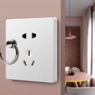 五孔暗装挂钩带插座电源开关暗装灯笼阳台灯笼挂包邮厨房插座面板