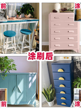 三青水性木器漆木门旧家具翻新改色漆家用自刷实木哑光白色漆涂料