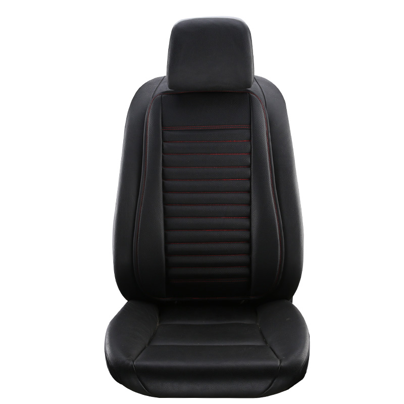 驾驶员汽车靠背腰垫四季司机车用座椅透气竹炭皮夏季座垫后排靠垫