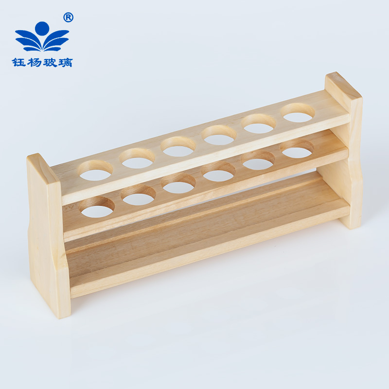 木质试管架 比色管架 滴管架样品展示双层木架 梯形刻度吸管