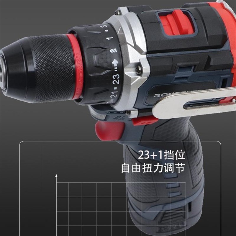 无刷锂电钻充电式电动螺丝刀家用多功能小钢炮手电钻电转电动工具