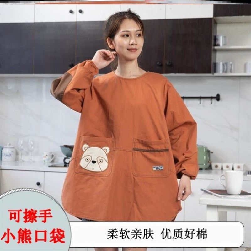 时尚围裙女洋气冬天日韩系高级全棉公主背带式薄款罩衣高级感法式