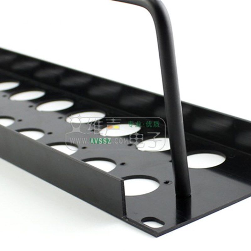 24位多路空白跳线板D型插座机架模块机柜卡侬面板塞孔板2U带绑线