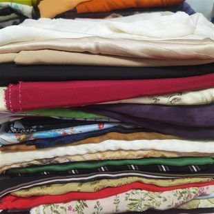 桑蚕丝纯色各种布头颜色福利款diy 不支持七天无理由退款