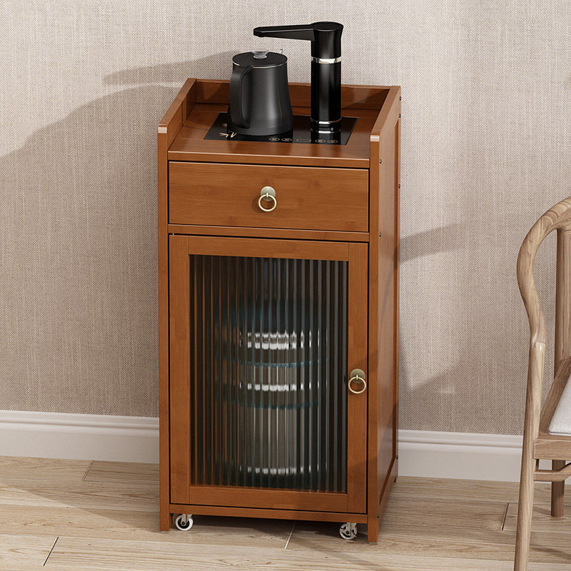 纯净水桶柜自动上水饮水机柜办公室客厅家用移动茶水柜桶装水架子