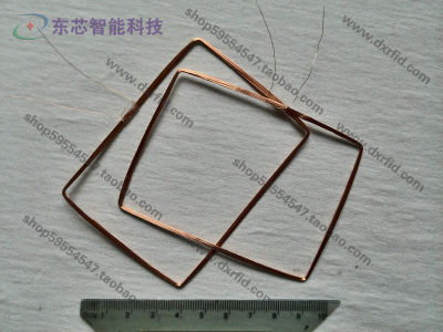 低频ID读卡器线圈读卡器天线方形外径87*64mm-定做125KHz