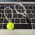 Silver Net Racket + Green Ball Chain