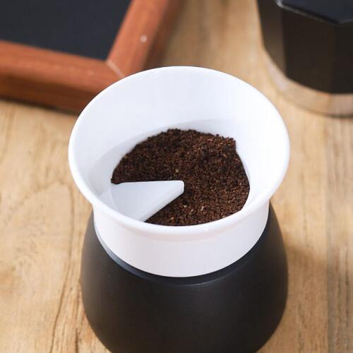 COFFEE JAZZ 摩卡壶专用布粉器 双阀 单阀咖啡接粉防飞粉环填粉器