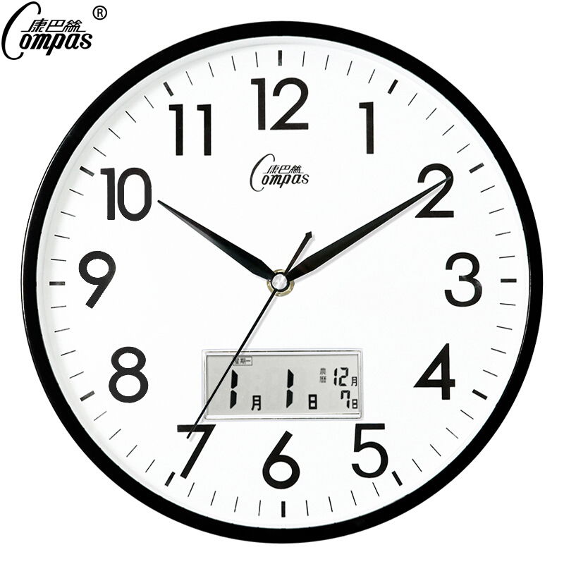 康巴丝挂钟创意简约钟表客厅现代创意石英钟表挂墙时尚家用时钟