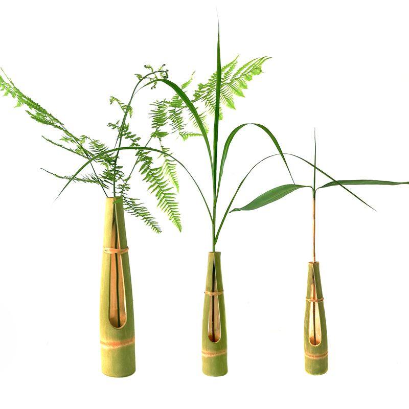 竹筒插花瓶花店中式插花花器筒插干花筒插花摆件花瓶摆件客厅,特色手工艺,竹编/竹雕,淘宝优惠券,粉丝福利购,淘宝优惠卷