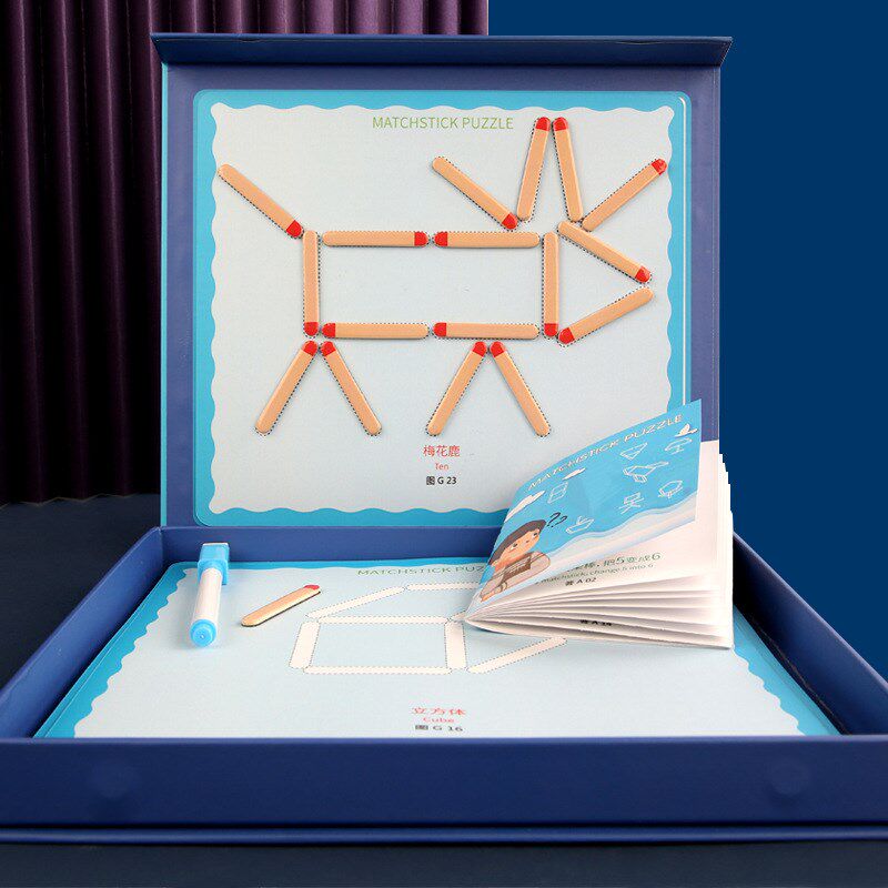 益智磁性火柴棒教具奥数数学题空间逻辑专注力训练儿童桌游玩具,玩具/童车/益智/积木/模型,搭建建筑/DIY建筑艺术玩具,淘宝优惠券,粉丝福利购,淘宝优惠卷
