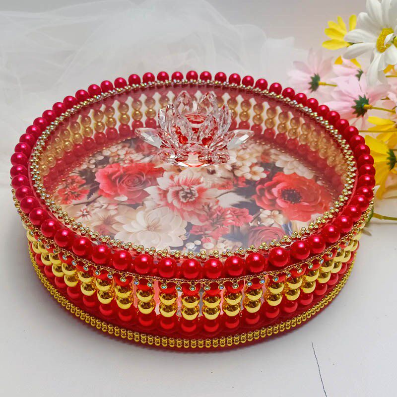 【非成品】糖果盒串珠款材料包手工DIY过年零食糖果盒果盘送人,特色手工艺,其他特色工艺品,淘宝优惠券,粉丝福利购,淘宝优惠卷