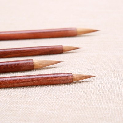 千枝秀 纯狼毫毛笔 小楷中楷笔蝇头小楷抄经小行书笔 宋人写卷