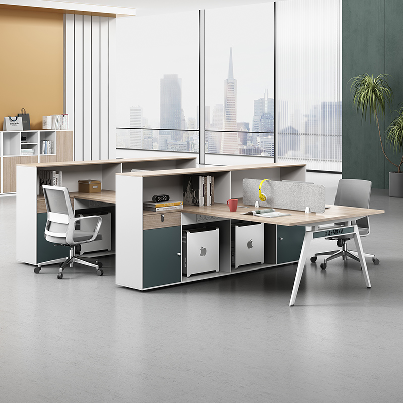 财务办公桌卡座双人工位职员办公桌椅组合四人员工办公桌子办公室