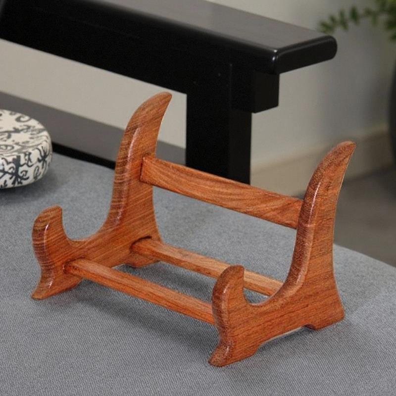 端砚台木架子支架子摆设摆放架手机平板茶饼玉璧圆盘相框展示架