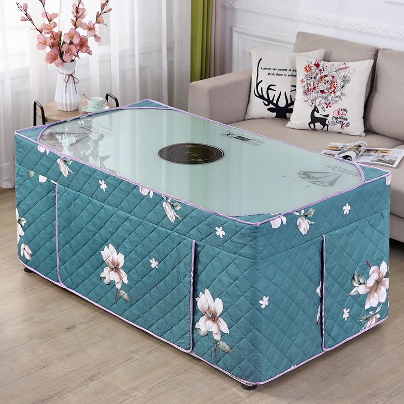 加厚长方形烤火桌子罩套茶几电暖桌布麻将机家用电炉罩烤火罩新款