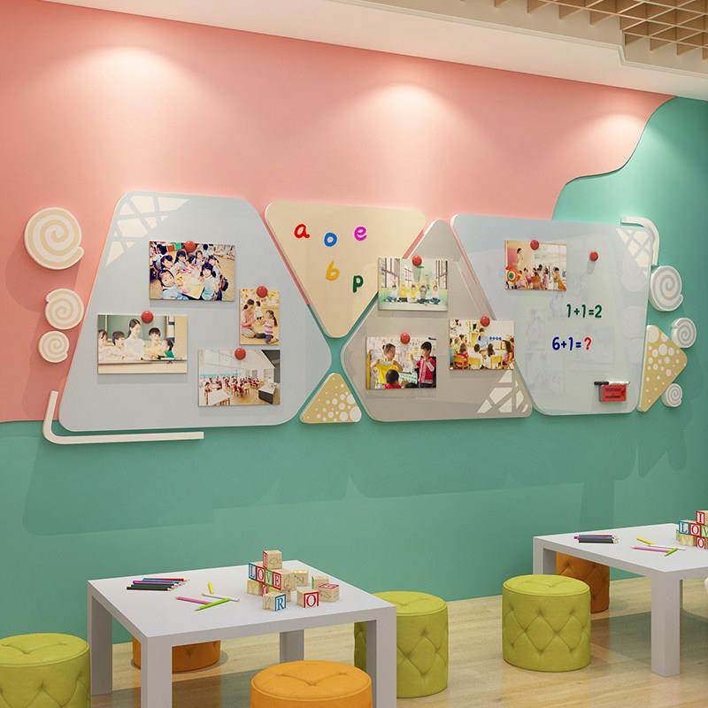公告栏展示板幼儿园走廊环创主题成品墙面装饰文化大厅托管班形象,家居饰品,软装墙贴,淘宝优惠券,粉丝福利购,淘宝优惠卷