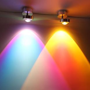 网红夕阳灯日不落射灯嵌入式小山丘明装可调角度玄关画日落氛围灯